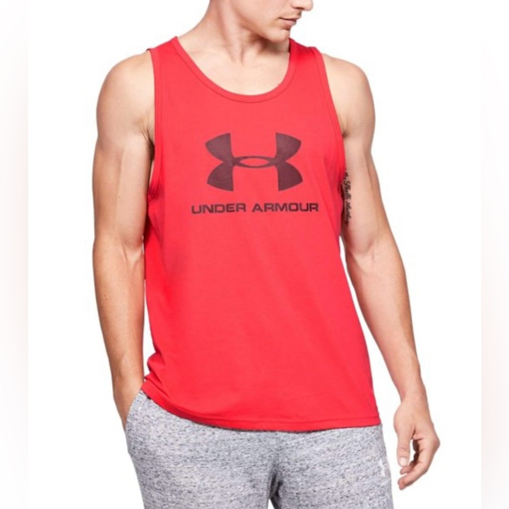 Men’s Under Armour Red Muscle Tank Top size XL